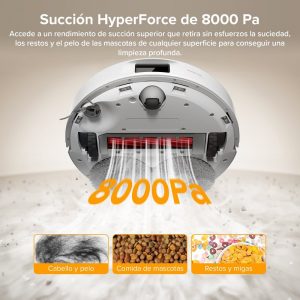 Roborock QV 35A — 8000 Pa, estação tudo-em-um e mopas giratórias que se elevam